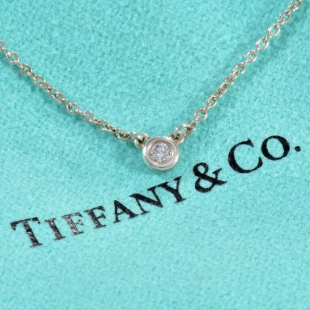 Authentic Tiffany & Co. Diamonds By The Yard 925 Sterling Silver Pendant